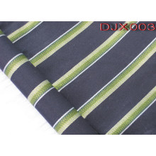 Rayures vert/noir résistant pli Polyester coton tissu pour chemises